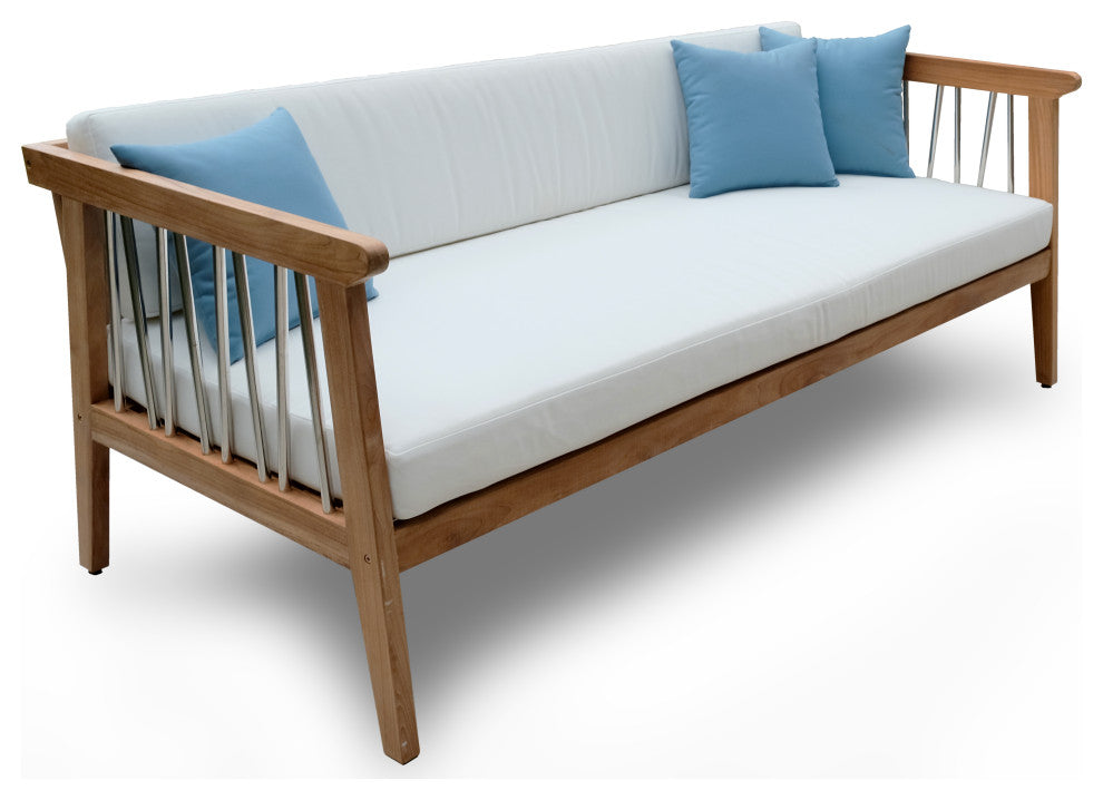 ROSSIO - ICOO 4-Piece Teak Outdoor Sofa Set , Teak Coffee Table