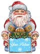 Santa Picture Frame Ornament Set of 2