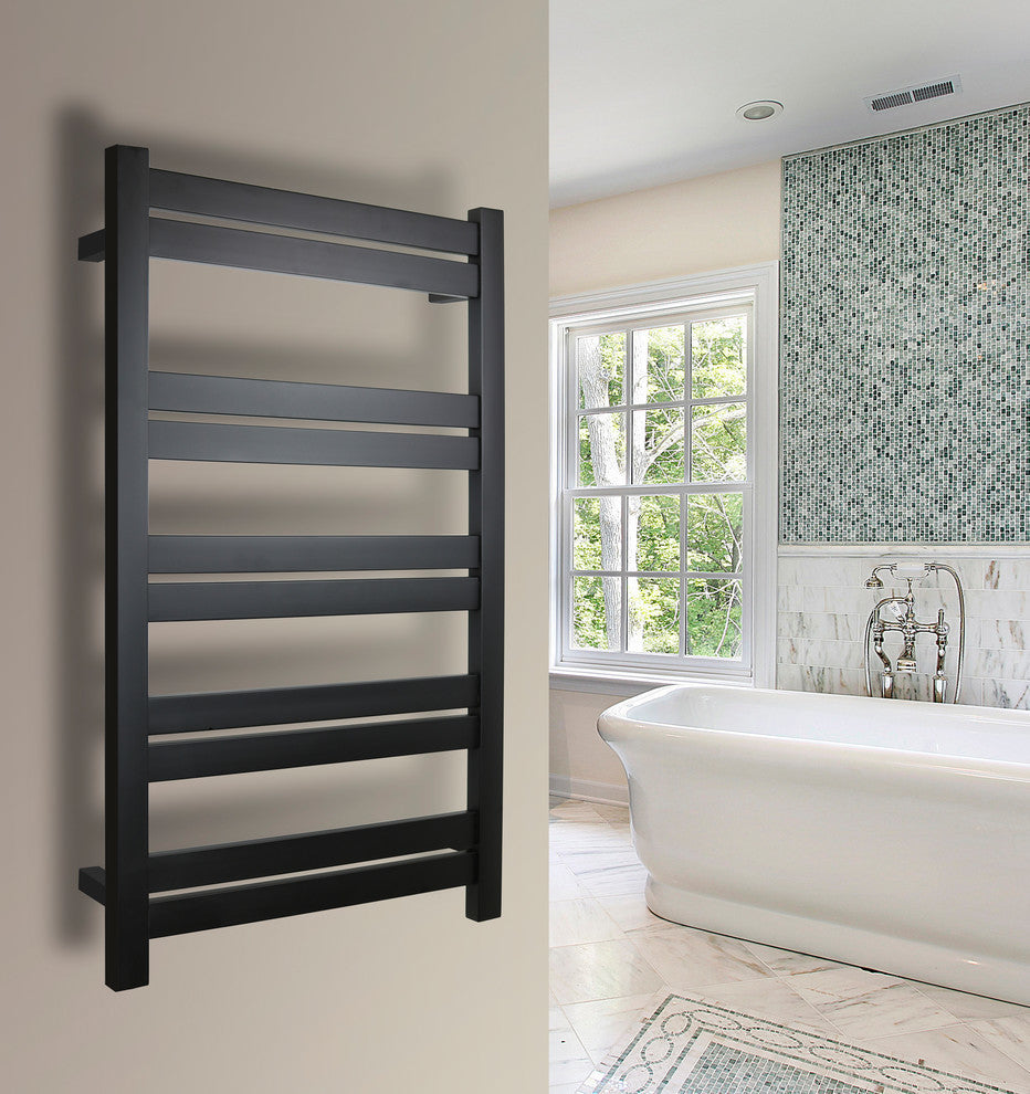 Grande Towel Warmer, Black, 10 Bars