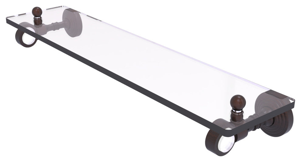 Pacific Grove 16" Glass Shelf, Venetian Bronze