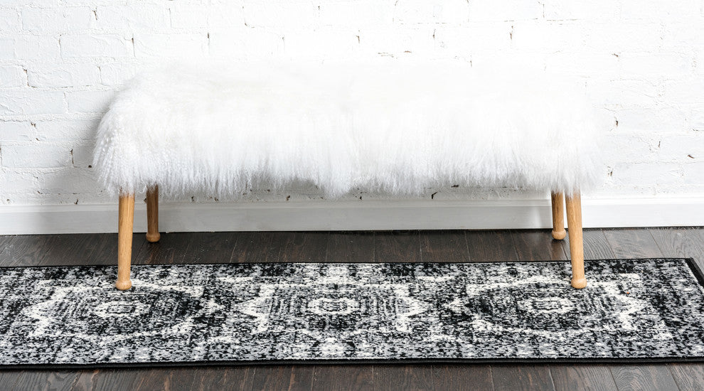 Unique Loom Light Gray Lygos Imperial 2' 0 x 6' 0 Runner Rug