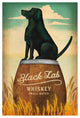 "Black Lab Whiskey" Digital Paper Print by Ryan Fowler, 14"x20"
