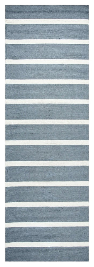 Rizzy Home Azzura Hill AH9937 Gray Strips Area Rug, Rectangular 5'x7'6"