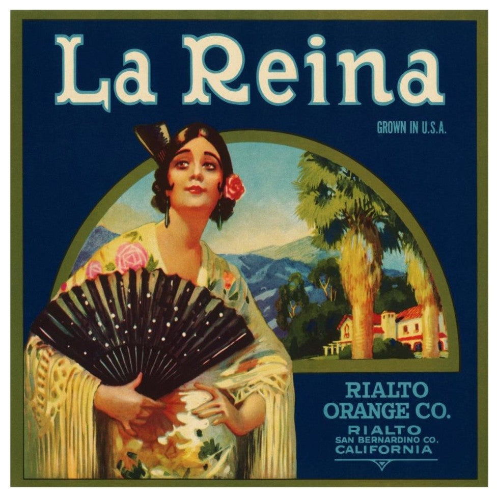 "La Reina" Digital Paper Print by Retrolabel, 32"x32"