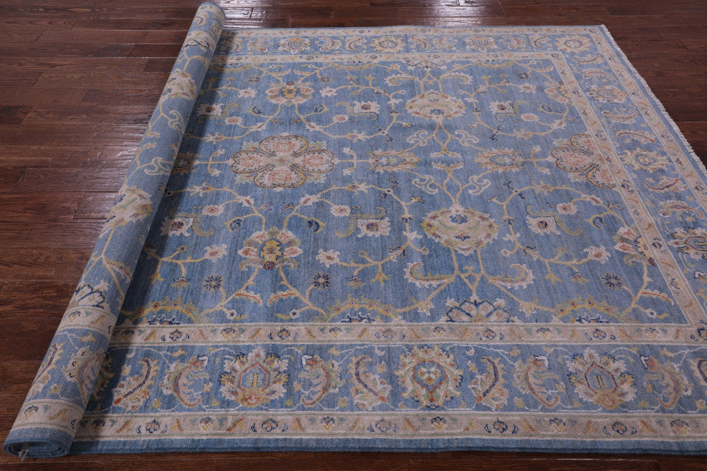 Hand-Knotted Persian Tabriz Wool Rug 6' 8" X 9' 8" Q10409