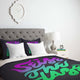 Deny Designs Wesley Bird Seize The Daze Duvet Cover - Lightweight