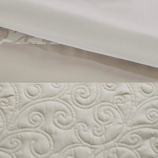 510 Design Ramsey Embroidered 8 Piece Comforter Set, Neutral, King