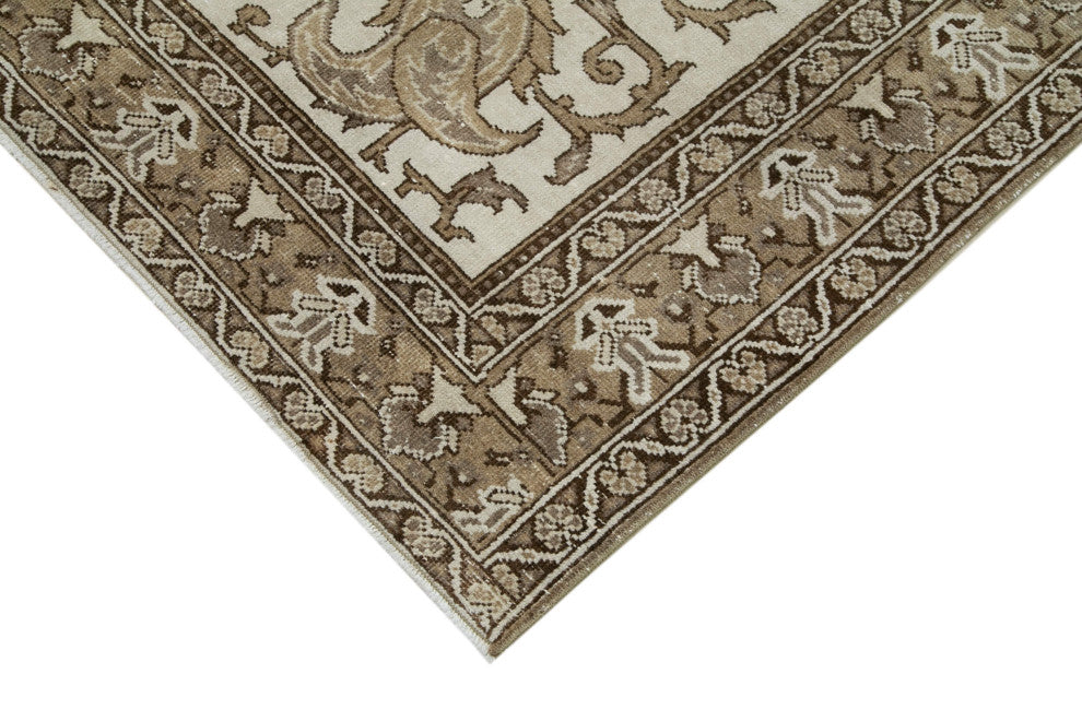 Rug N Carpet - Handmade Turkish 6' 9'' x 9' 8'' Antique Vintage Rug