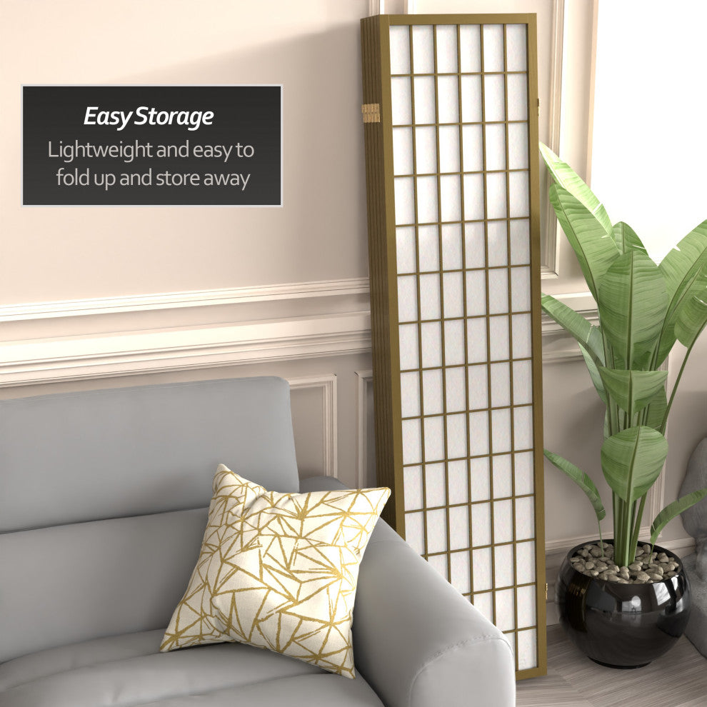 6' Tall Window Pane, Special Edition, Gold, 6 Panels