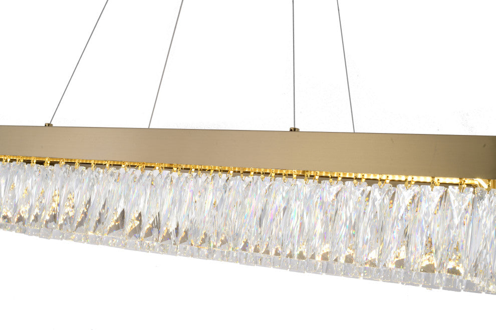 Bethel International FT97C40G 1-Light LED Chandelier, Gold