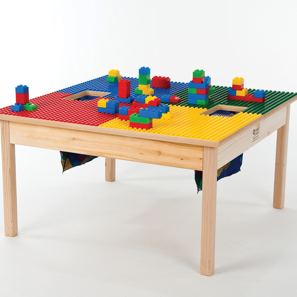 Lego Compatible Play Table With Storage Bag, 32"x32", Without Play Table Cover