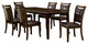 Benzara BM131112 Woodside Contemporary Dining Table, Expresso Finish