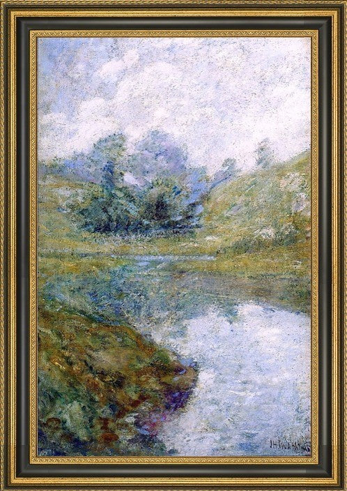 John Twachtman Landscape Framed Premium Canvas Print, 16"x24"