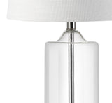 Walsh 25" Glass Table Lamp, Chrome