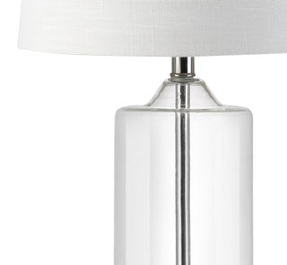 Walsh 25" Glass Table Lamp, Chrome