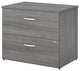 Studio C 2 Drawer Lateral File Cabinet in Platinum Gray - Engineered Wood