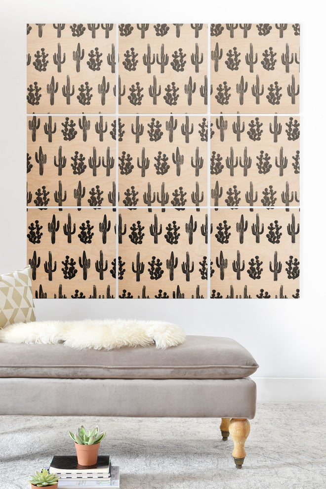 Deny Designs Dash and Ash Under The Sun Wood Wall Mural, 3'x3'