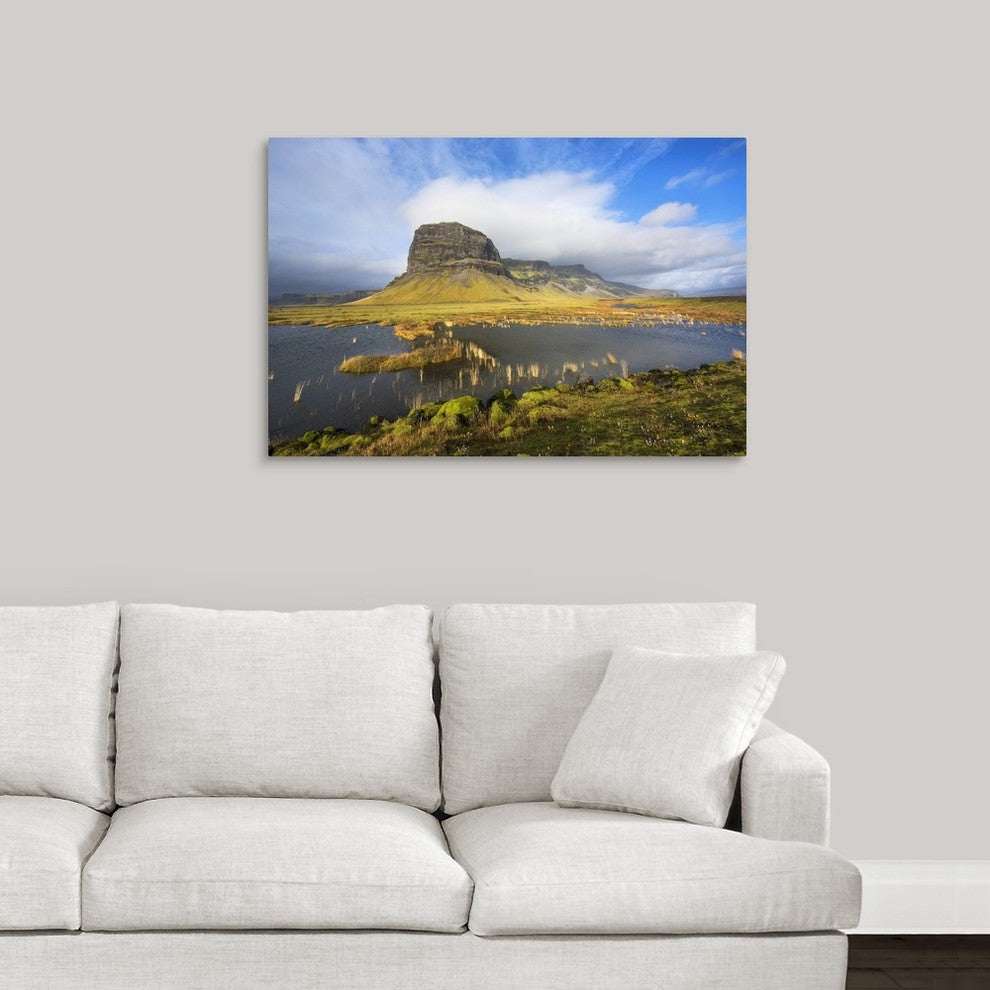 "Big Stone, Iceland" Wrapped Canvas Art Print, 36"x24"x1.5"