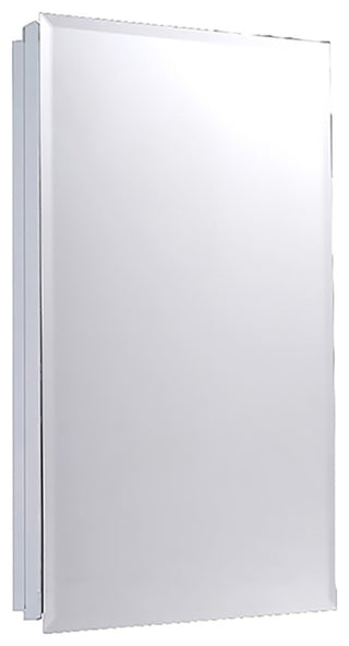 Euroline Medicine Cabinet, 18"x36", Beveled Edge, Partially Recessed
