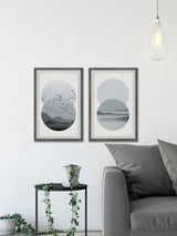Twilight Paradise Diptych, 24"x18"