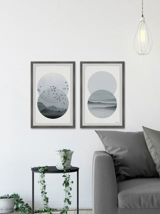 Twilight Paradise Diptych, 24"x18"
