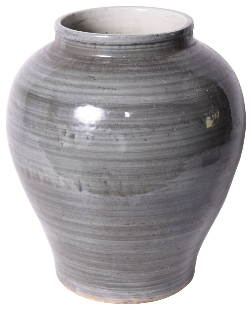 Iron Gray Open Top Jar Small