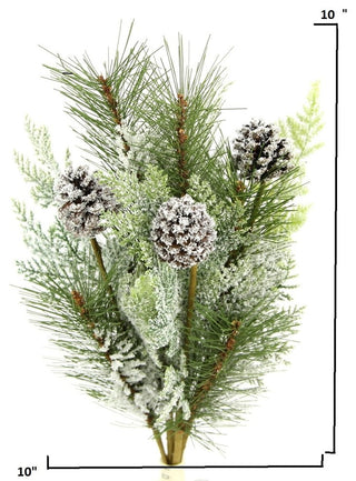 Winter Frost Pinecone Seasonal Mixed Spray
