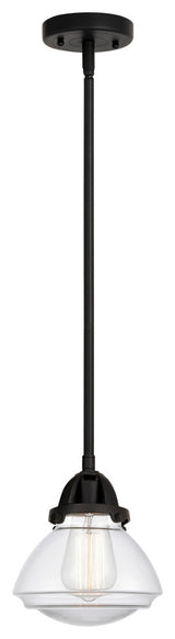 Olean Mini Pendant, Matte Black, Clear, Clear