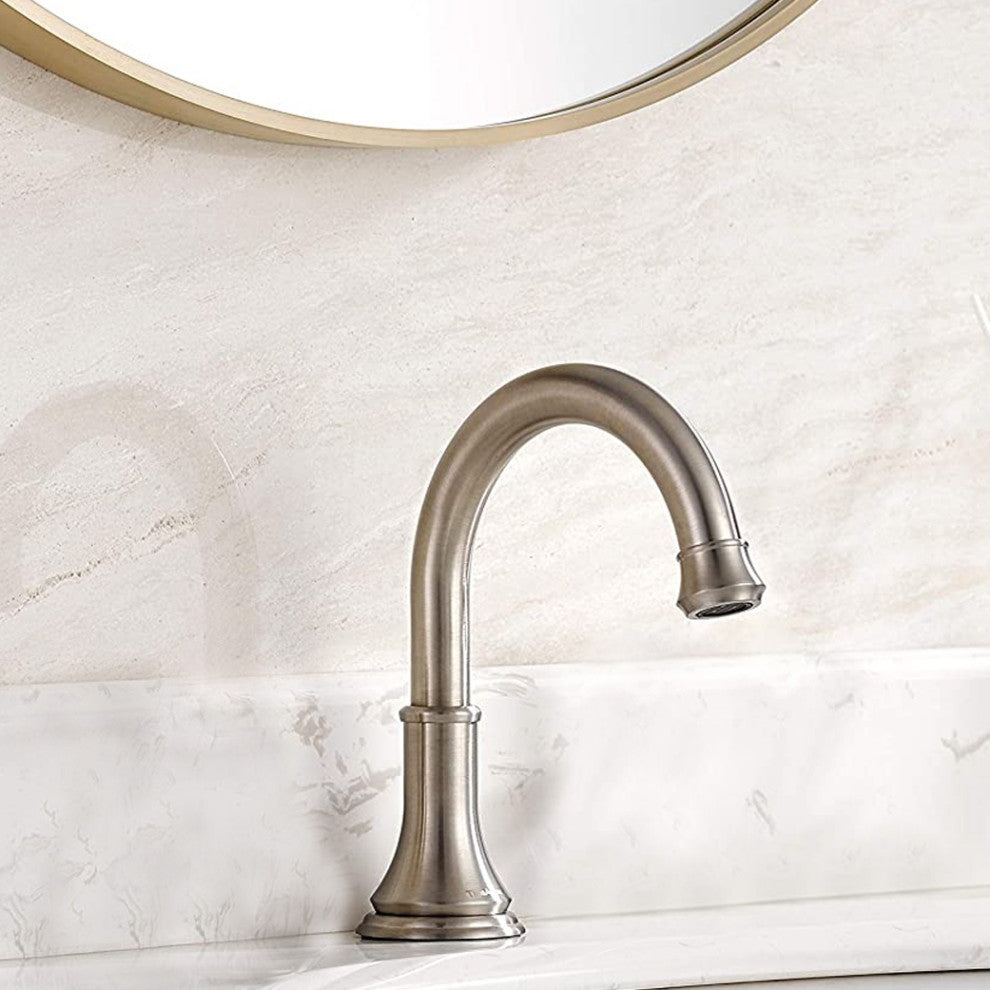 Bathselect Deck Mount Commercial Brushed Automatic Sensor Faucet Nickel