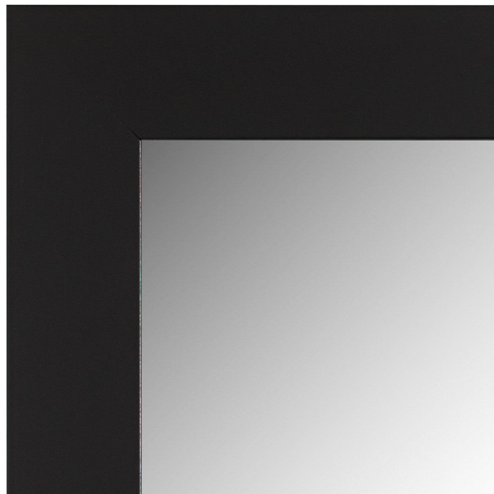 Pendleton Framed Wall Mirror, Black, 20" X 54"