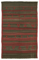 Rug N Carpet - Handmade Oriental 5' 7'' x 8' 6'' Vintage Goat Hair Kilim Rug