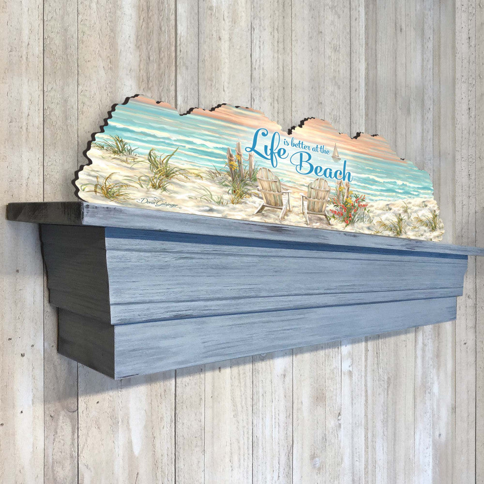 Life is Better Over the Door Beach Home and Outdoor Decor by Dona Gelsinger