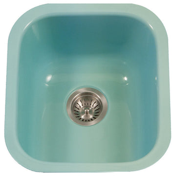 Houzer PCB-1750 Porcela 15-5/8" Undermount Single Basin Porcelain - Mint
