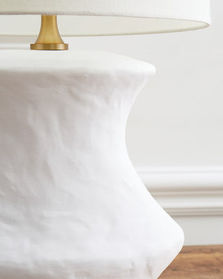 Bone Table Lamp, Matte White Ceramic