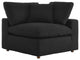 Commix Down Filled Overstuffed Boucle Fabric Corner Chair