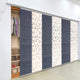 Scattered-Azure 6-Panel Track Extendable Vertical Blinds 94"Hx98-130"W