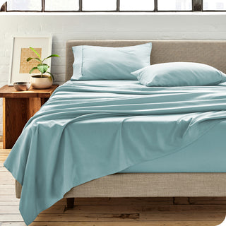 Bare Home Microfiber Pillowcases - Set of 2, Light Blue, Standard