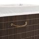 vidaXL Laundry Basket Laundry Hamper Dirty Clothes Basket Rectangular Dark Brown