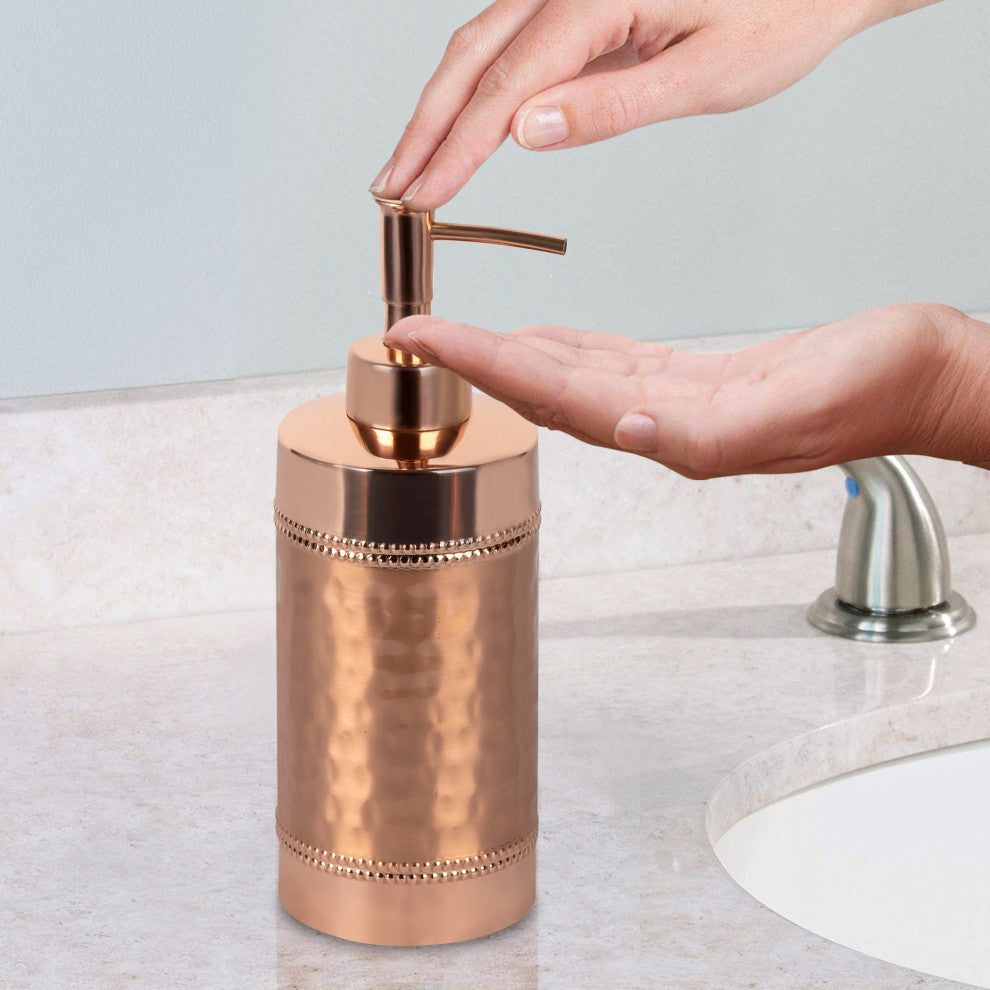 nu steel Hudson Hammered Copper Soap/Lotion Pump