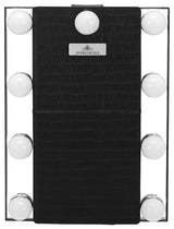 Lumiere Touch Pad Plus LED Makeup Mirror, Black, Hollywood Bulbs