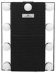 Lumiere Touch Pad Plus LED Makeup Mirror, Black, Hollywood Bulbs