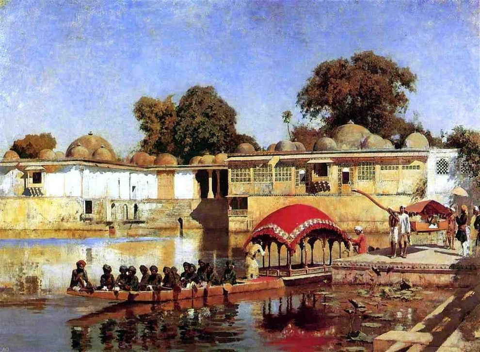Edwin Lord Weeks Palace and Lake at Sarket-Ahmedabad India Wall Decal