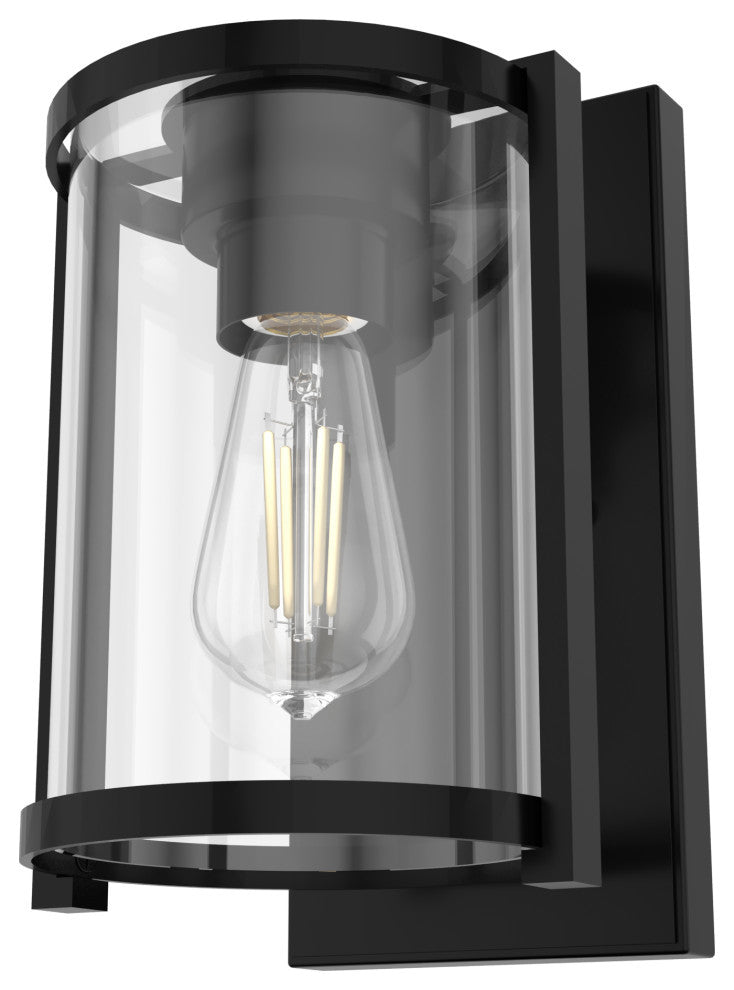 Hunter Astwood Matte Black 1-Light Sconce Wall Light Fixture