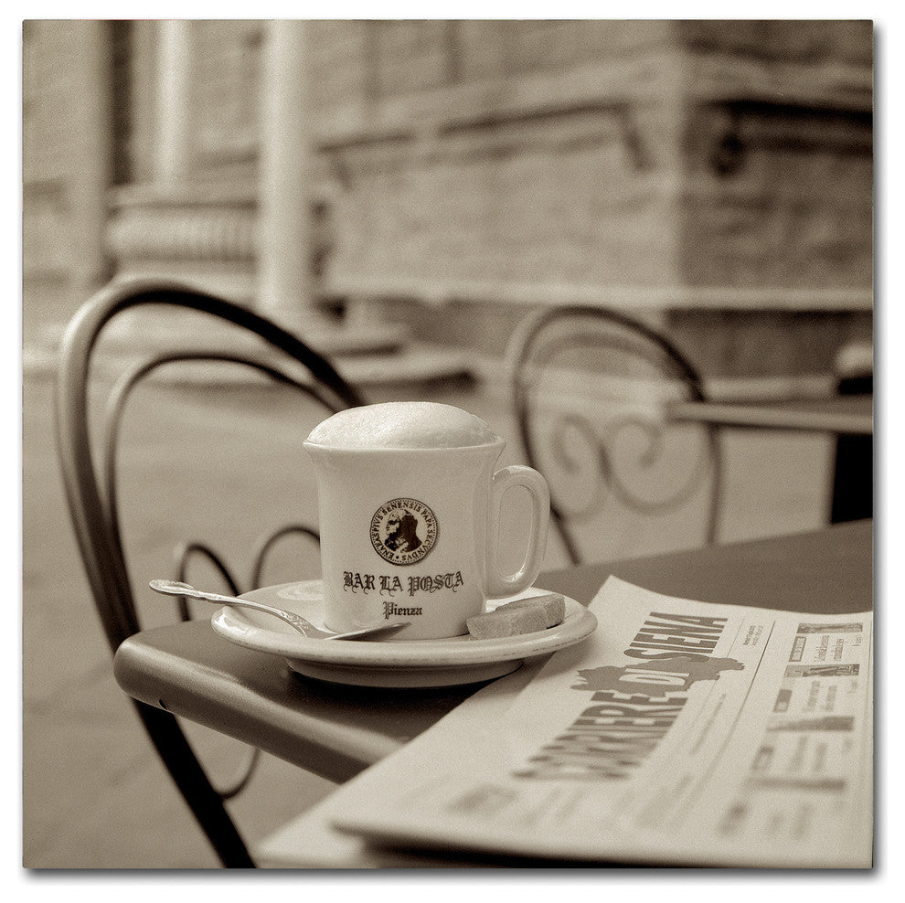 Alan Blaustein 'Tuscany Caffe VI' Canvas Art, 18x18