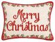 Christmas Medallion Needle Point Pillow