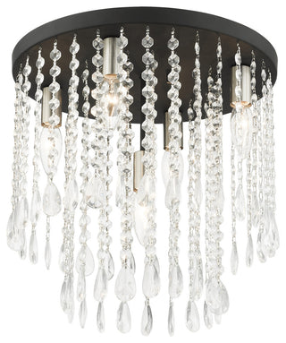 Black Transitional, Dazzling, Modern Classic, Casual Flush Mount