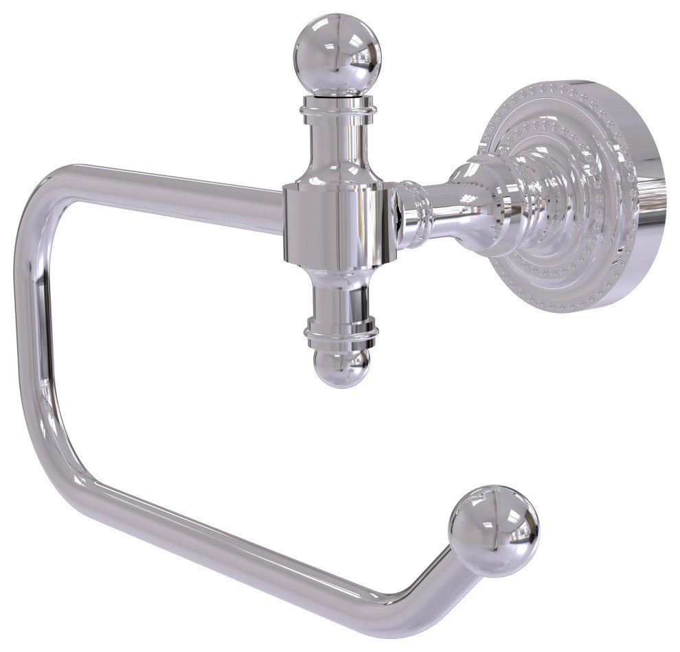 Retro Dot European Style Toilet Tissue Holder, Polished Chrome