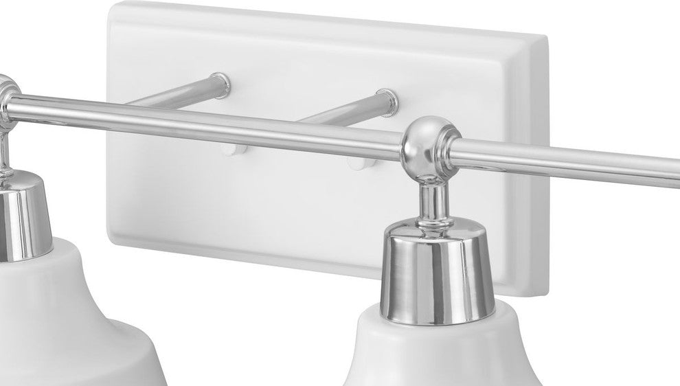 Bramlett Collection 4-Light Polished Chrome Coastal Bath Vanity Light