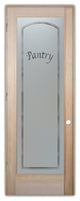 Pantry Door - Classic Arched - Douglas Fir (stain grade) - 28" x 96" - Knob...