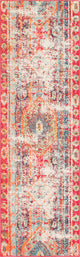 Unique Loom Cherry Pink Yellowstone Sedona 2'' 2 x 6'' 7 Runner Rug
